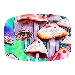 Tiny Mushrooms In A Forest Mini Square Pill Box by GardenOfOphir