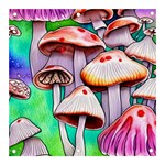 Tiny Mushrooms In A Forest Banner and Sign 3  x 3  Front