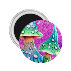 Garden Mushroom Foraging 2 25  Magnets by GardenOfOphir