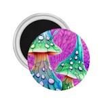 Garden Mushroom Foraging 2.25  Magnets Front