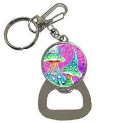 Garden Mushroom Foraging Bottle Opener Key Chain by GardenOfOphir