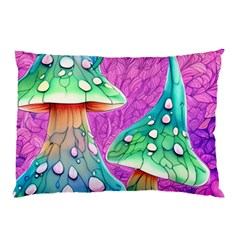 Garden Mushroom Foraging Pillow Case by GardenOfOphir