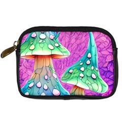 Garden Mushroom Foraging Digital Camera Leather Case by GardenOfOphir