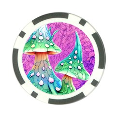 Garden Mushroom Foraging Poker Chip Card Guard (10 Pack) by GardenOfOphir