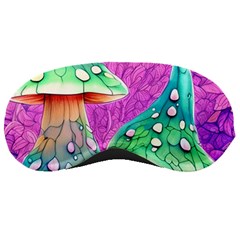 Garden Mushroom Foraging Sleeping Mask by GardenOfOphir