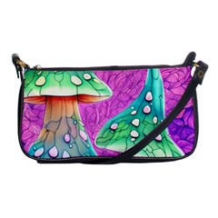 Garden Mushroom Foraging Shoulder Clutch Bag by GardenOfOphir