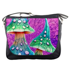 Garden Mushroom Foraging Messenger Bag by GardenOfOphir