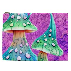 Garden Mushroom Foraging Cosmetic Bag (xxl) by GardenOfOphir