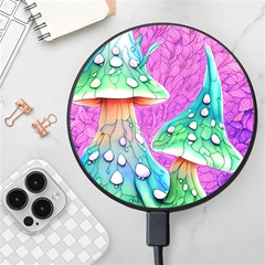 Garden Mushroom Foraging Wireless Fast Charger(black) by GardenOfOphir