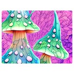 Garden Mushroom Foraging Premium Plush Fleece Blanket (Extra Small) 40 x30  Blanket Front