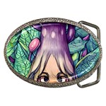 Mushroom Hunting In The Forest Belt Buckles Front