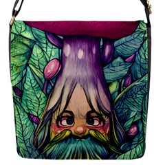 Mushroom Hunting In The Forest Flap Closure Messenger Bag (s) by GardenOfOphir