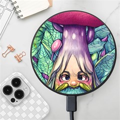 Mushroom Hunting In The Forest Wireless Fast Charger(black)