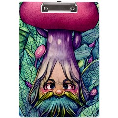 Mushroom Hunting In The Forest A4 Acrylic Clipboard by GardenOfOphir