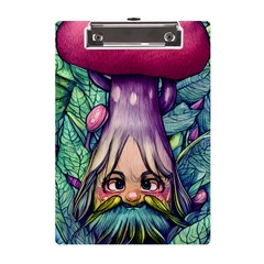 Mushroom Hunting In The Forest A5 Acrylic Clipboard by GardenOfOphir