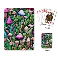 Mushrooms In The Woods Playing Cards Single Design (rectangle) by GardenOfOphir