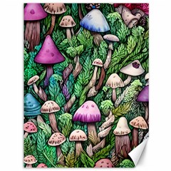 Mushrooms In The Woods Canvas 36  X 48 