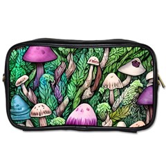 Mushrooms In The Woods Toiletries Bag (one Side) by GardenOfOphir