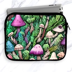 Mushrooms In The Woods Apple Ipad 2/3/4 Zipper Cases by GardenOfOphir