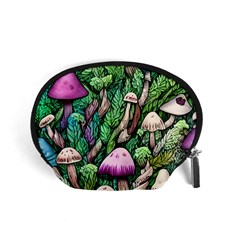 Mushrooms In The Woods Accessory Pouch (small) by GardenOfOphir