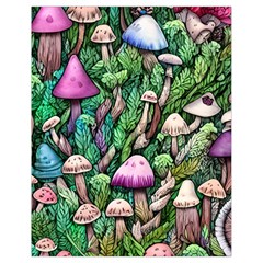 Mushrooms In The Woods Drawstring Bag (small) by GardenOfOphir