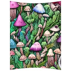 Mushrooms In The Woods Back Support Cushion by GardenOfOphir