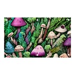 Mushrooms In The Woods Banner and Sign 5  x 3  Front