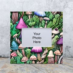 Mushrooms In The Woods White Box Photo Frame 4  X 6 