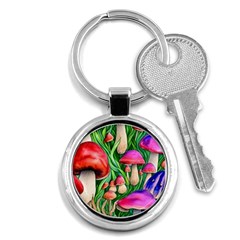 Mushroom Key Chain (round) by GardenOfOphir