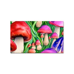 Mushroom Sticker Rectangular (10 Pack)