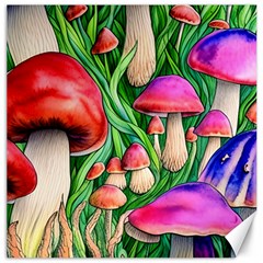 Mushroom Canvas 12  X 12  by GardenOfOphir