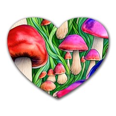 Mushroom Heart Mousepad by GardenOfOphir