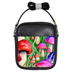 Mushroom Girls Sling Bag by GardenOfOphir