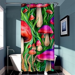 Mushroom Shower Curtain 36  X 72  (stall)  by GardenOfOphir