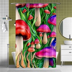 Mushroom Shower Curtain 48  X 72  (small)  by GardenOfOphir