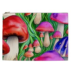 Mushroom Cosmetic Bag (xxl) by GardenOfOphir