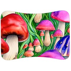 Mushroom Velour Seat Head Rest Cushion by GardenOfOphir