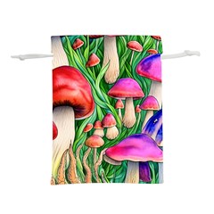 Mushroom Lightweight Drawstring Pouch (l) by GardenOfOphir