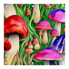 Mushroom Banner And Sign 3  X 3  by GardenOfOphir