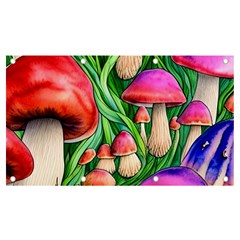 Mushroom Banner And Sign 7  X 4  by GardenOfOphir