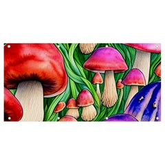 Mushroom Banner And Sign 8  X 4  by GardenOfOphir