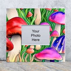 Mushroom White Wall Photo Frame 5  X 7  by GardenOfOphir