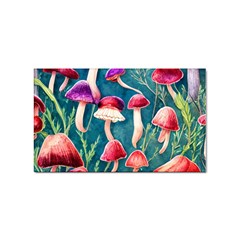 Forest Mushroom Sticker Rectangular (100 Pack) by GardenOfOphir