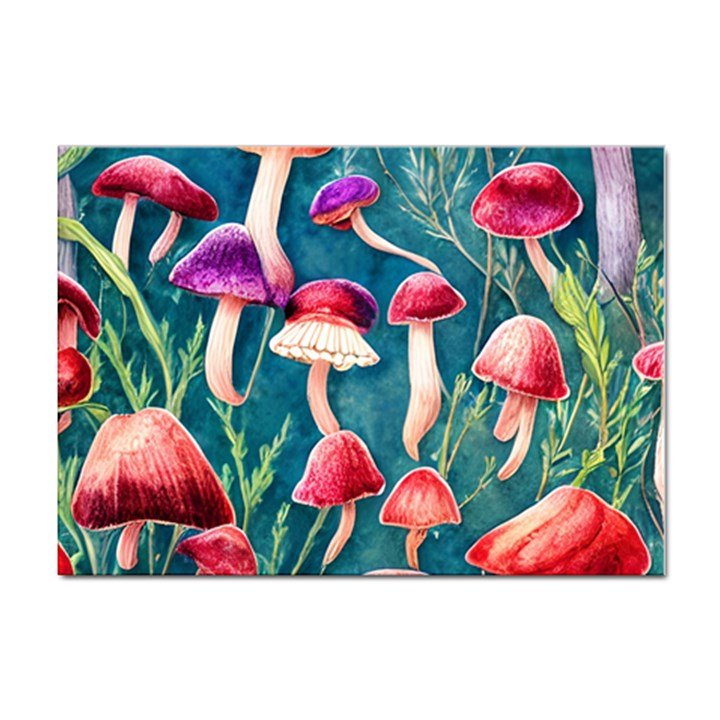 Forest Mushroom Sticker A4 (10 pack)