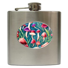 Forest Mushroom Hip Flask (6 Oz) by GardenOfOphir