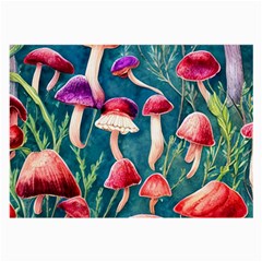 Forest Mushroom Large Glasses Cloth (2 Sides) by GardenOfOphir