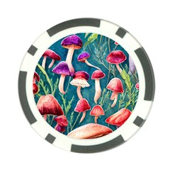 Forest Mushroom Poker Chip Card Guard (10 Pack) by GardenOfOphir