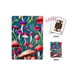 Forest Mushroom Playing Cards Single Design (mini) by GardenOfOphir