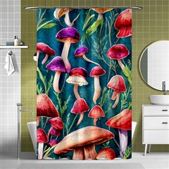 Forest Mushroom Shower Curtain 48  X 72  (small)  by GardenOfOphir