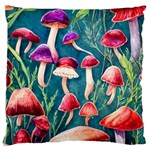 Forest Mushroom Standard Premium Plush Fleece Cushion Case (One Side) Front